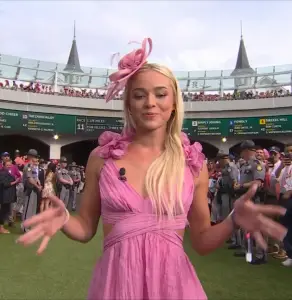 Livvy Dunne’s awkward ‘Riders up’ call at Kentucky Oaks goes viral