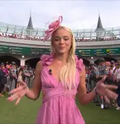 Livvy Dunne’s awkward ‘Riders up’ call at Kentucky Oaks goes viral