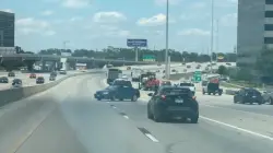 Wild video shows towed car swinging around highway — with terrified driver inside: ‘Like a scene from Fast & Furious’